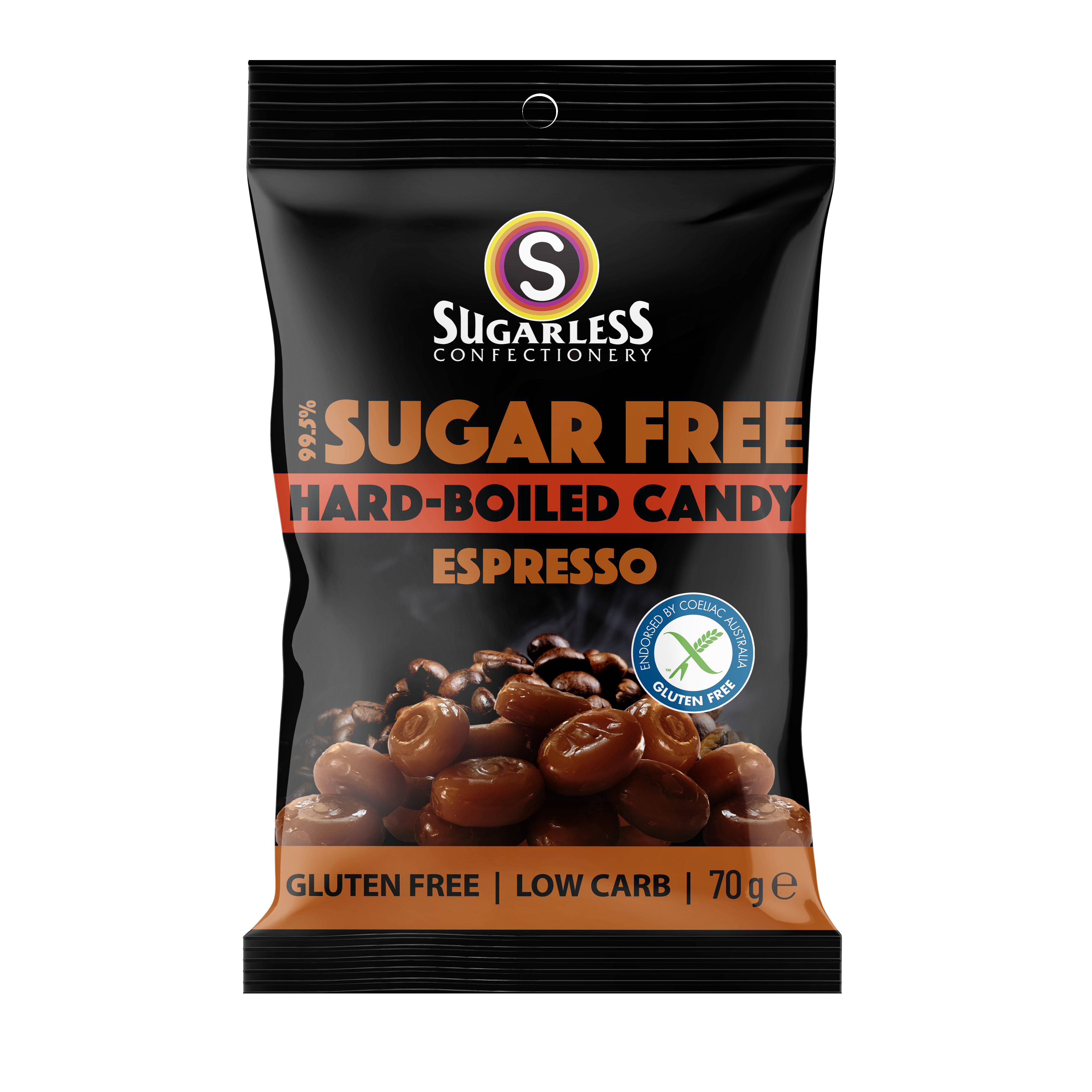 Espresso Hard-Boiled Candy - 70g enlarged