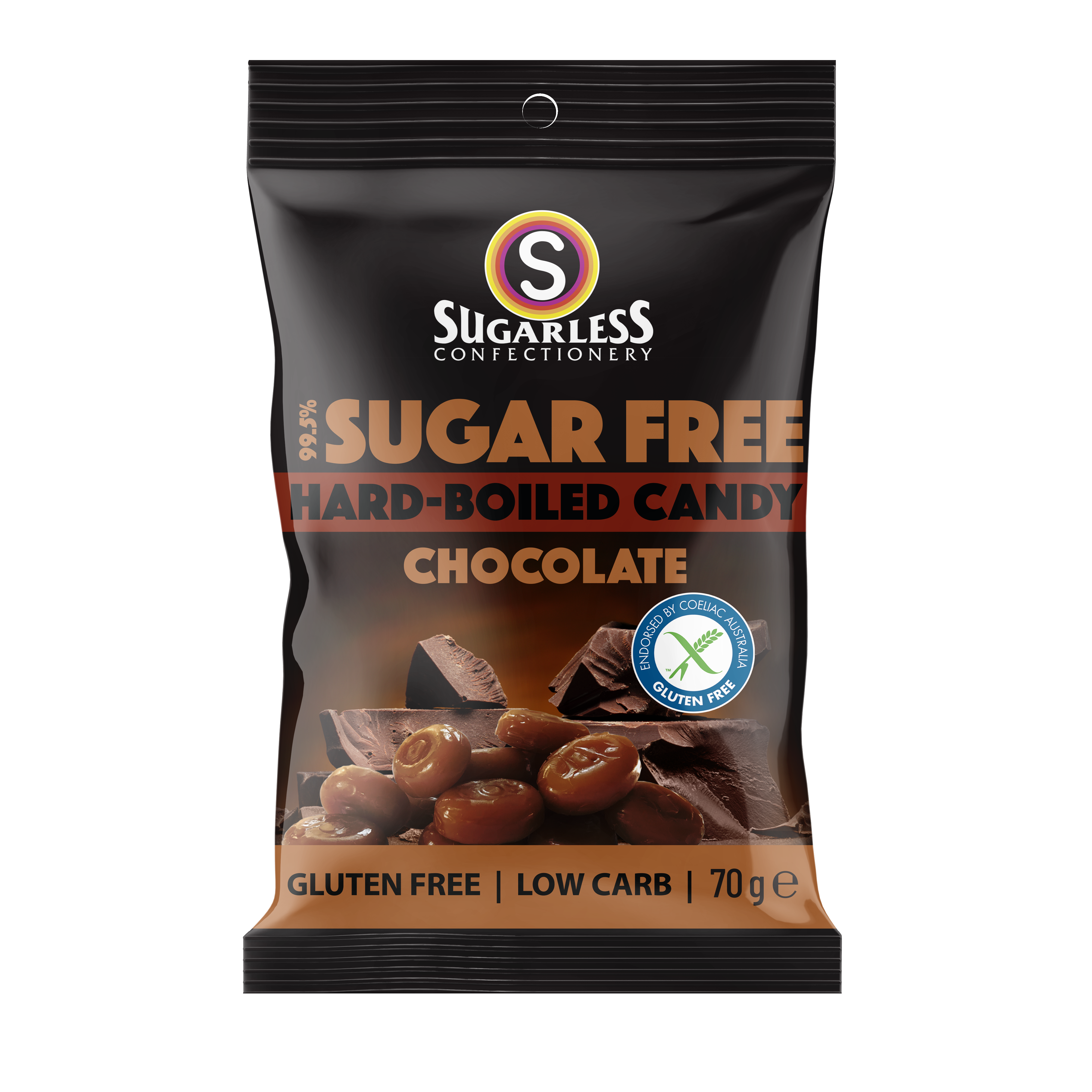 Chocolate Hard-Boiled Candy - 70g enlarged