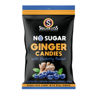 Blueberry flavour Ginger Candies - 60g thumbnail 1