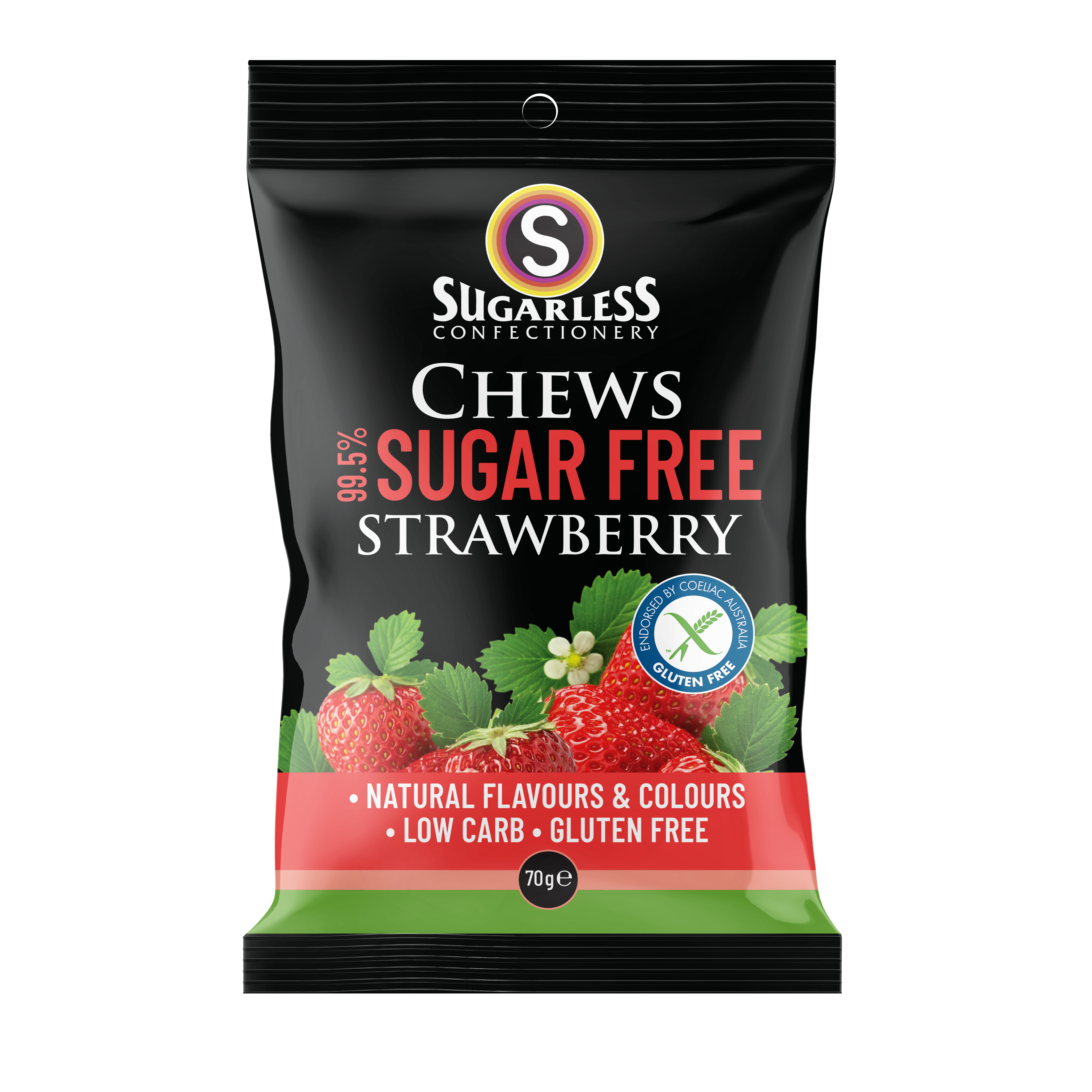 Strawberry Chews - 70g enlarged