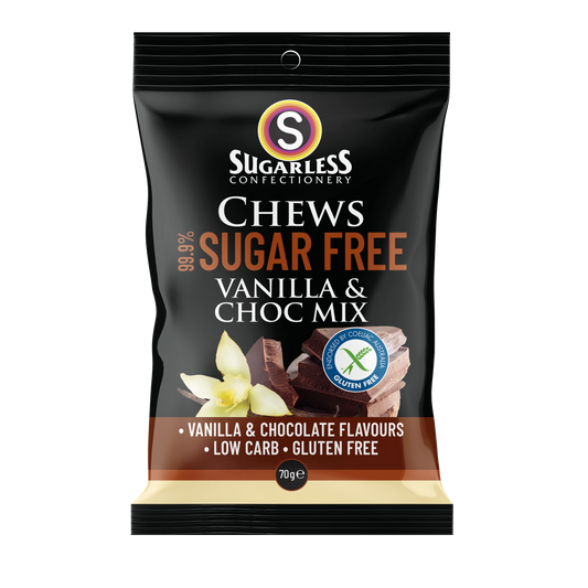 Vanilla & Choc Mix Chews - 70g