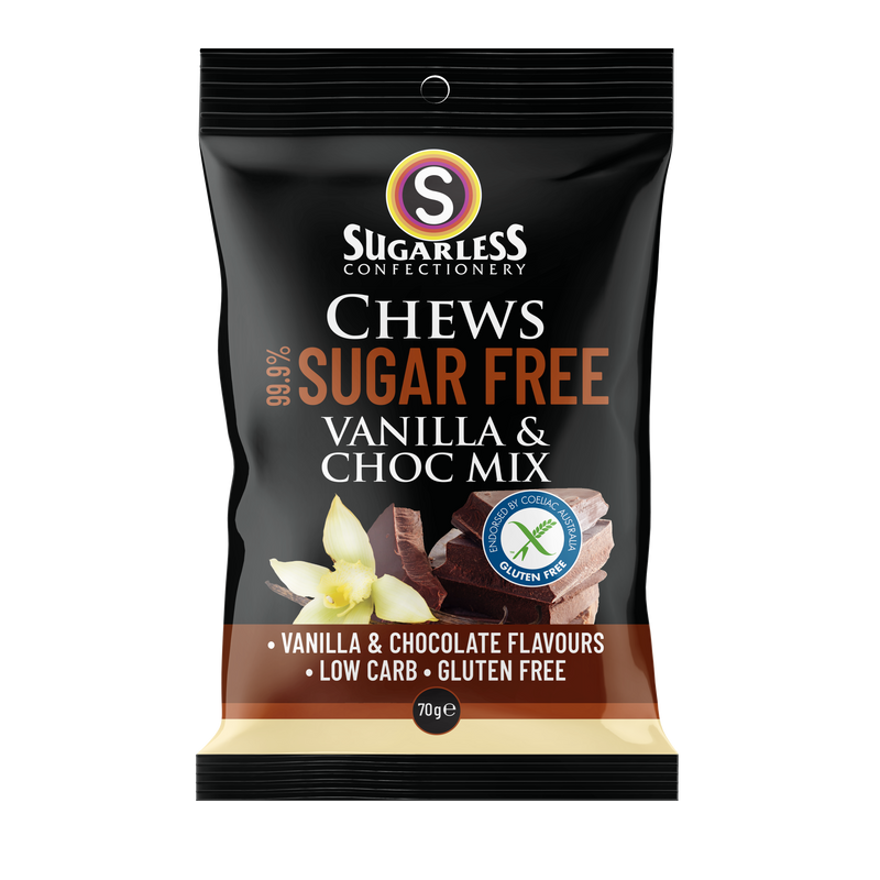 Vanilla & Choc Mix Chews - 70g