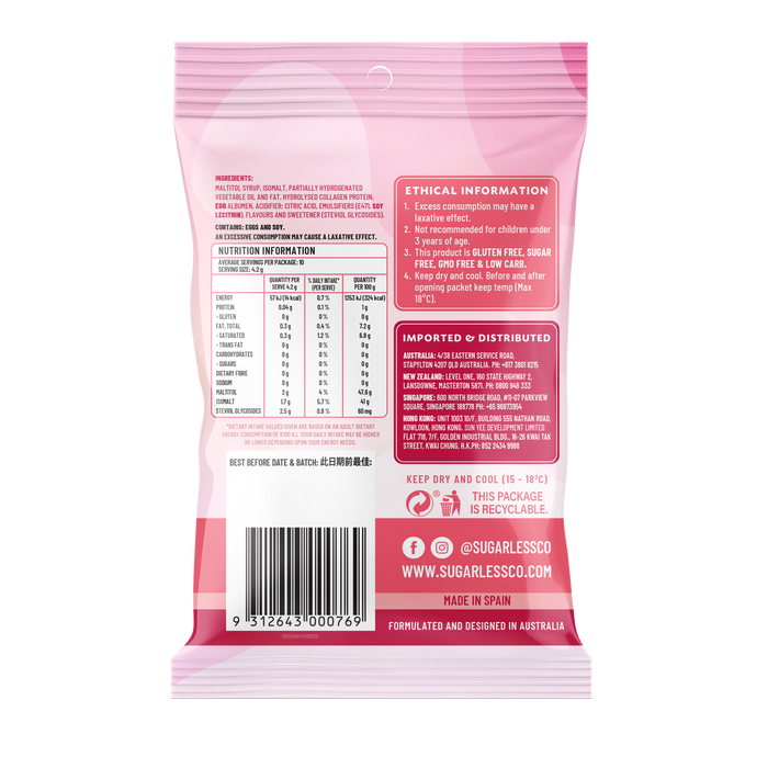 Collagen Strawberry & Blackberry Chews 40g