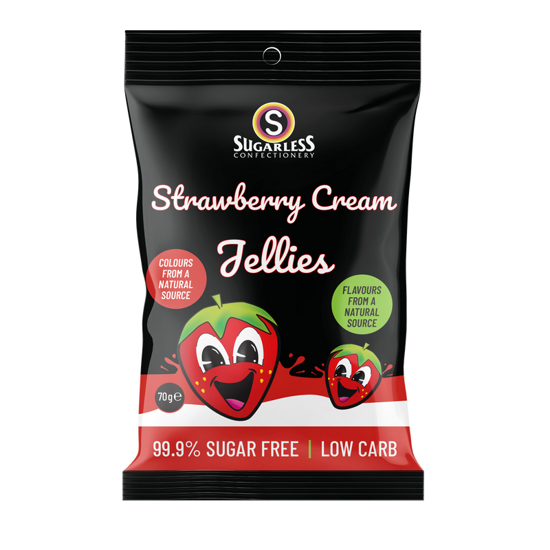 Strawberry & Cream Jellies - 70g