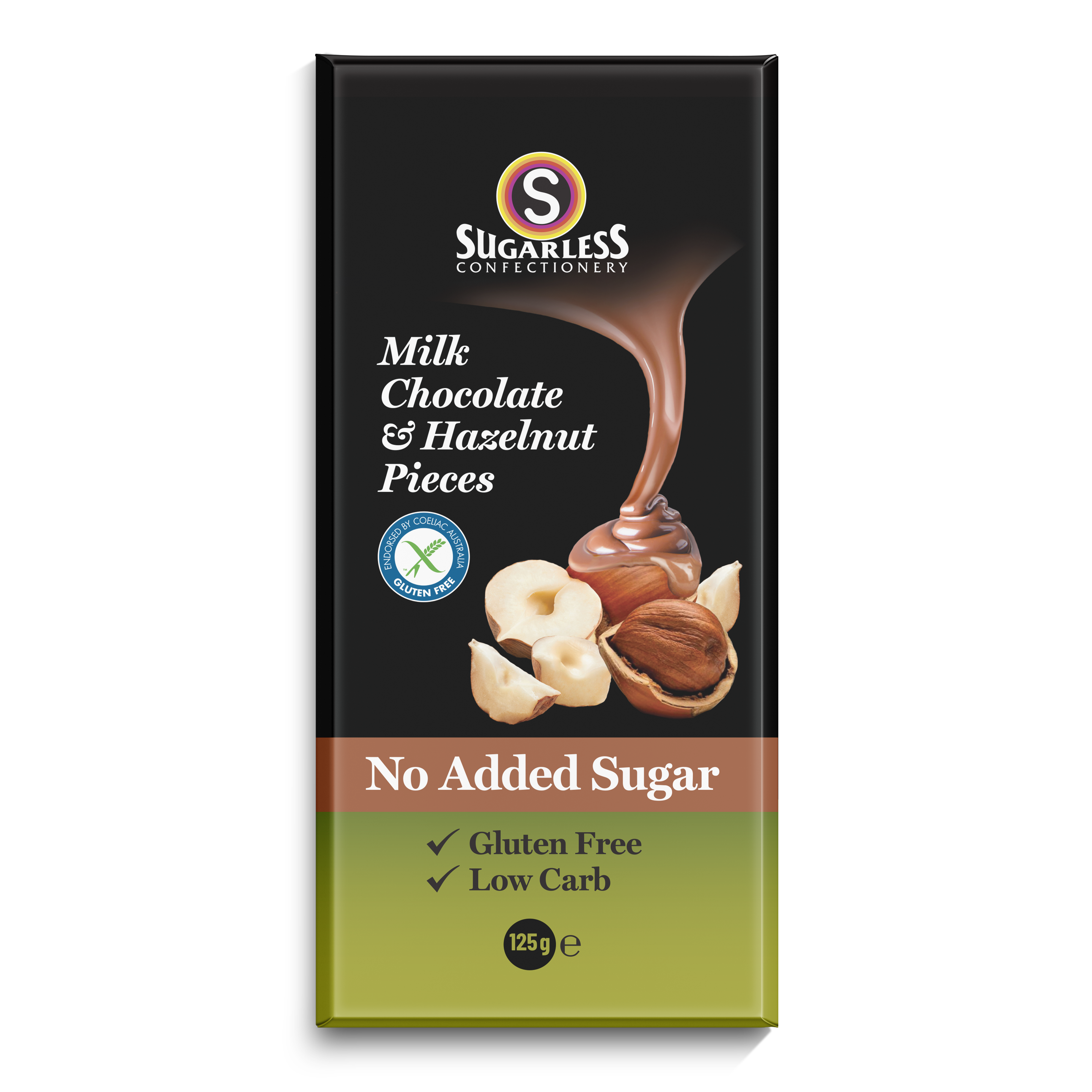 Milk Chocolate & Hazelnut Pieces - 100g enlarged