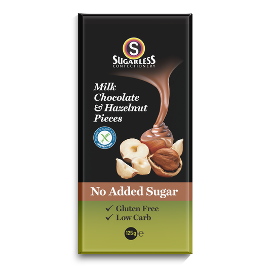 Milk Chocolate & Hazelnut Pieces - 100g