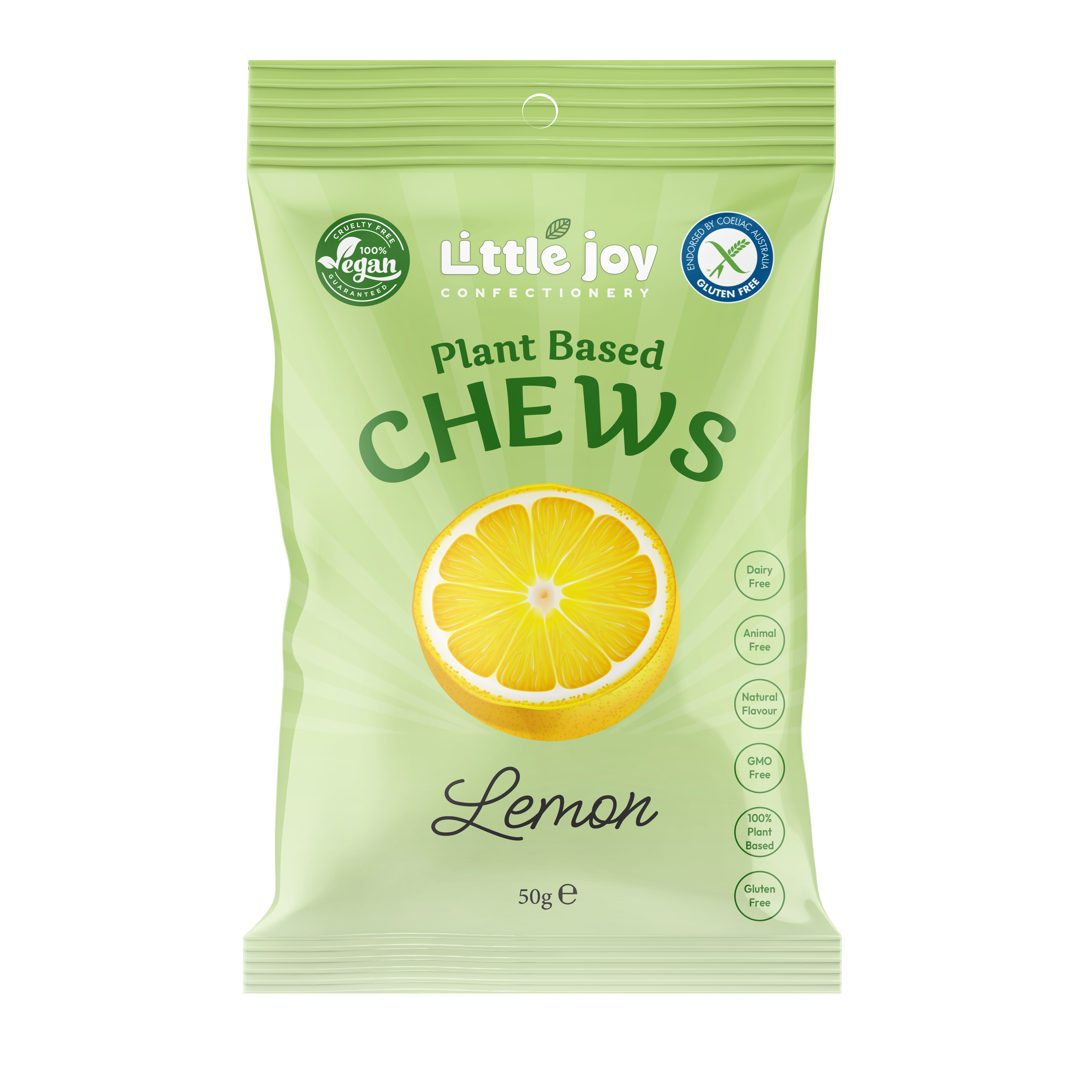 Little Joy - Vegan Lemon Chews 50g enlarged