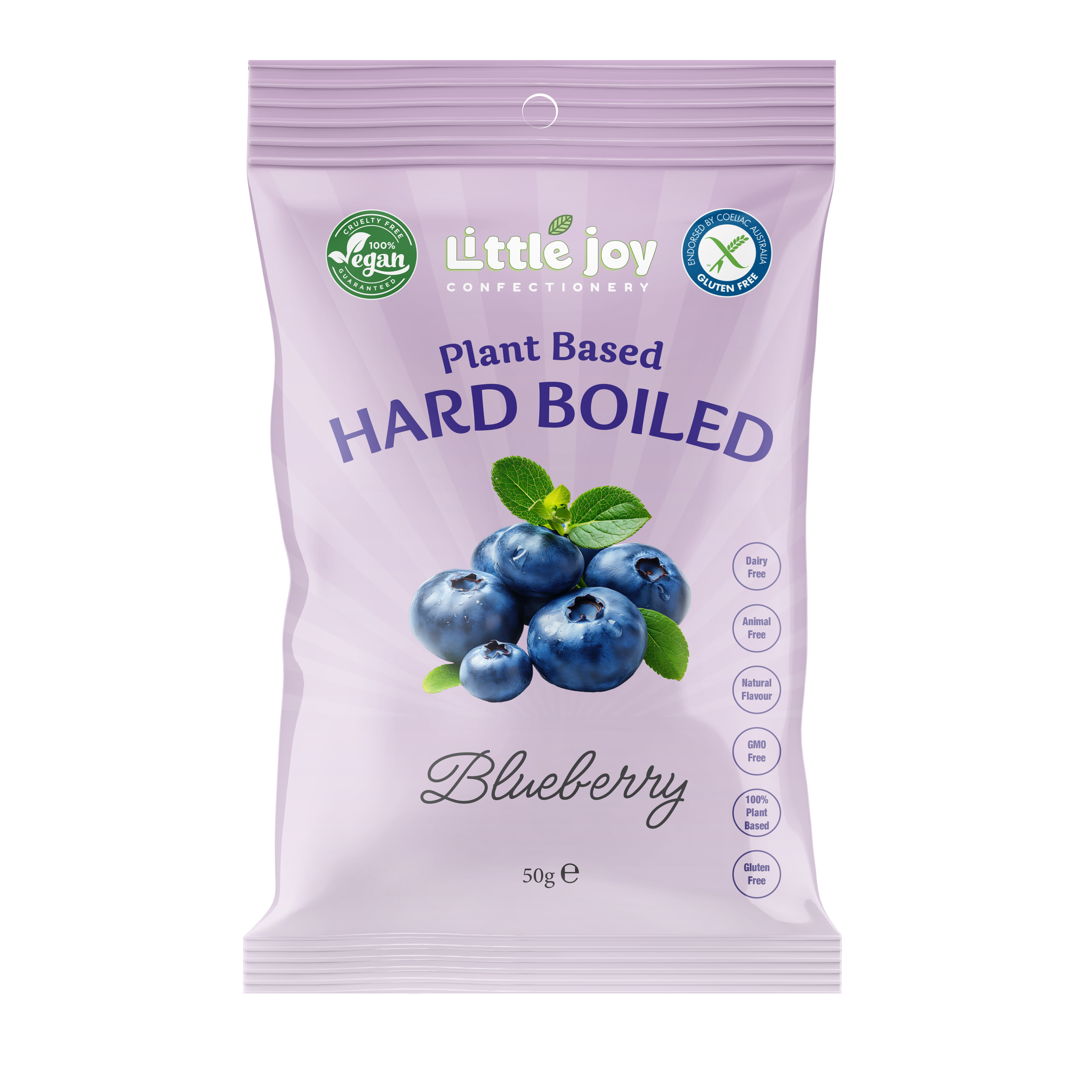 Vegan Hard-Boiled Blueberry Flavours 50g enlarged